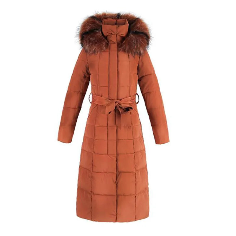 long Parkas korean style fashion quilted jacket women winter outfits 2023 Thicken Warm Long Coat Clothing Hooded Autumn Clothes
