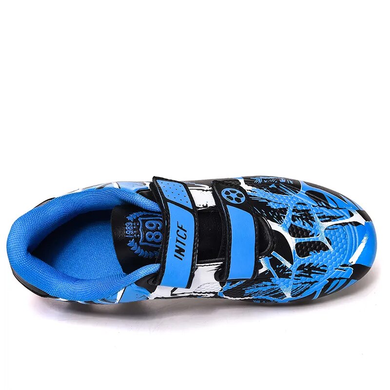 Hot Sale Fashion Children Football Shoes Soccer Cleats Kids Futsal Turf Sneakers Spike Boys Soccer Sneakers zapatos de fútbol