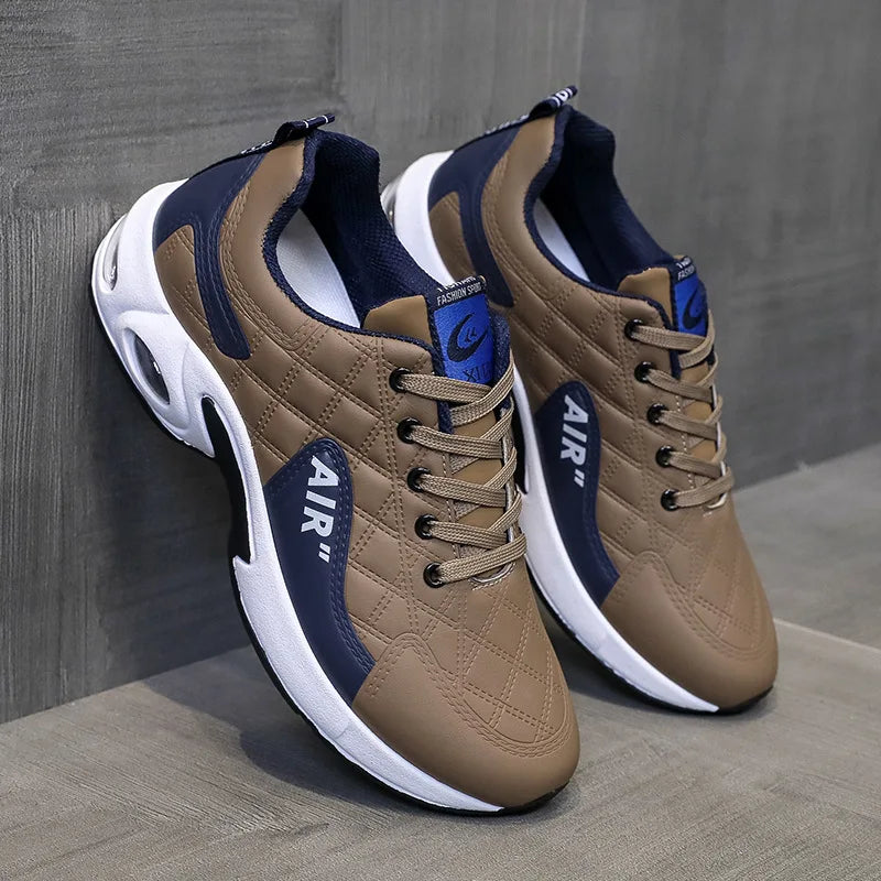 2024 New Men's Sneakers Lightweight Leather Casual Shoes Comfortable Running Shoes For Men Luxury Tenis Shoes Zapatillas Hombre