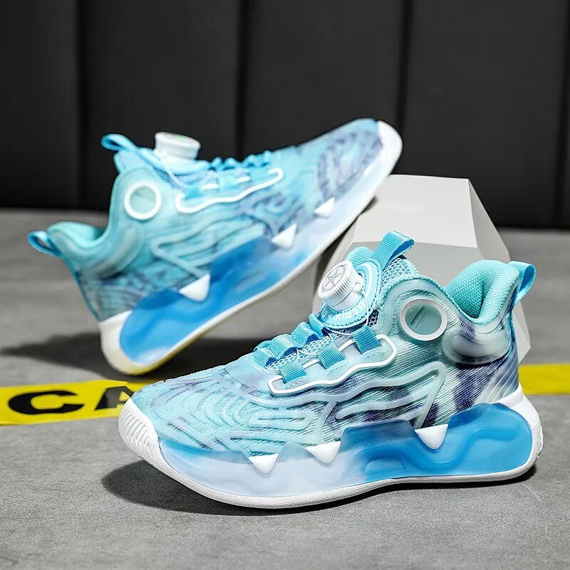 Hot Sale 2023 Children Shoes Fashion Boys Girls Outdoor Shoes Rotary Buttons Kids Sneakers Breathable Casual Sport Shoes