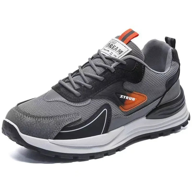 2023 Autumn New Men Sneakers Platform Mesh Casual Sports Shoes Walking Running Shoes Non-slip Hiking Men Shoes Tenis Masculino