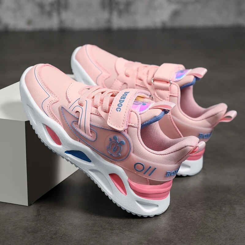 New Children's Fashion Sports Shoes Girls Boys Running Trainers Breathable Outdoor Kids Casual Lightweight Sole Sneakers Tennis