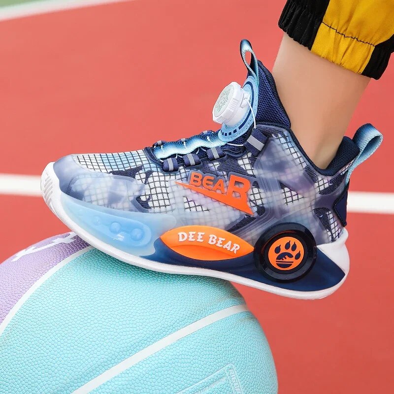 2023 New Children Shoes Boy Sneakers Fashion Basketball Shoes for Kids Casual Sneaker School Running Sports Tennis Shoes