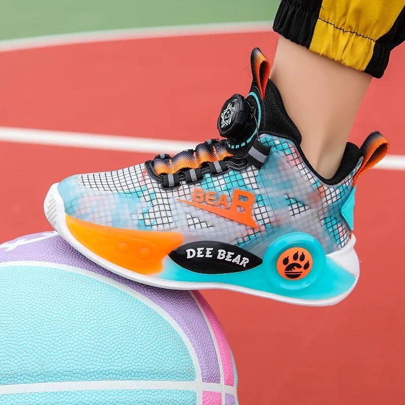 2023 New Children Shoes Boy Sneakers Fashion Basketball Shoes for Kids Casual Sneaker School Running Sports Tennis Shoes