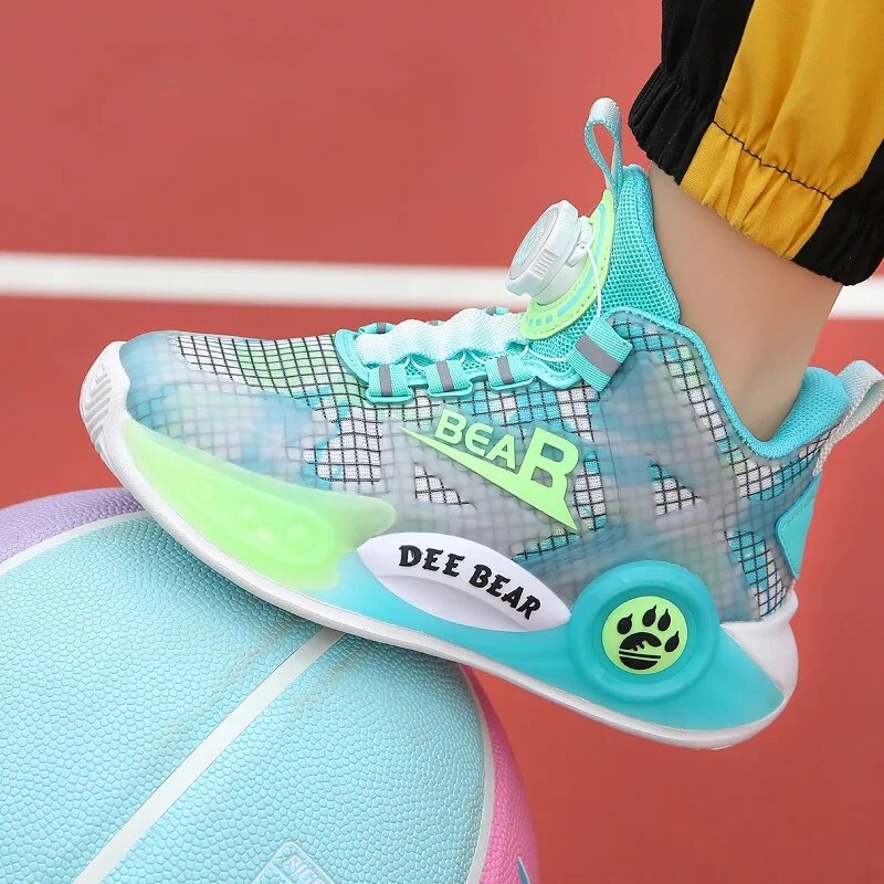 2023 New Children Shoes Boy Sneakers Fashion Basketball Shoes for Kids Casual Sneaker School Running Sports Tennis Shoes