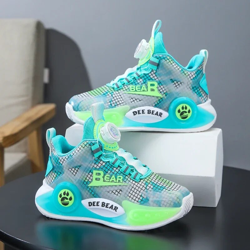 2023 New Children Shoes Boy Sneakers Fashion Basketball Shoes for Kids Casual Sneaker School Running Sports Tennis Shoes