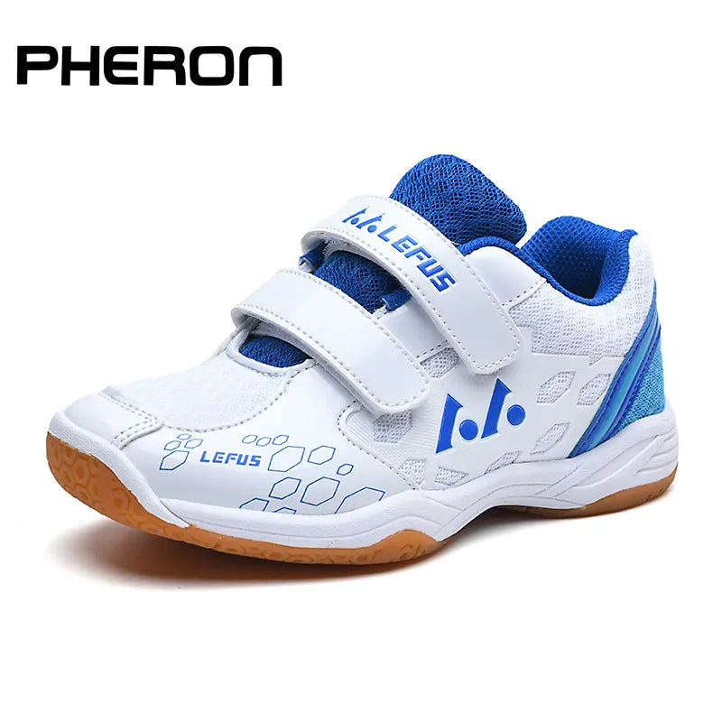 Kid's Badminton Shoes Boys Girls Volleyball Badminton Sneakers School Training Sport Shoes for Student Children Mesh Tennis Shoe