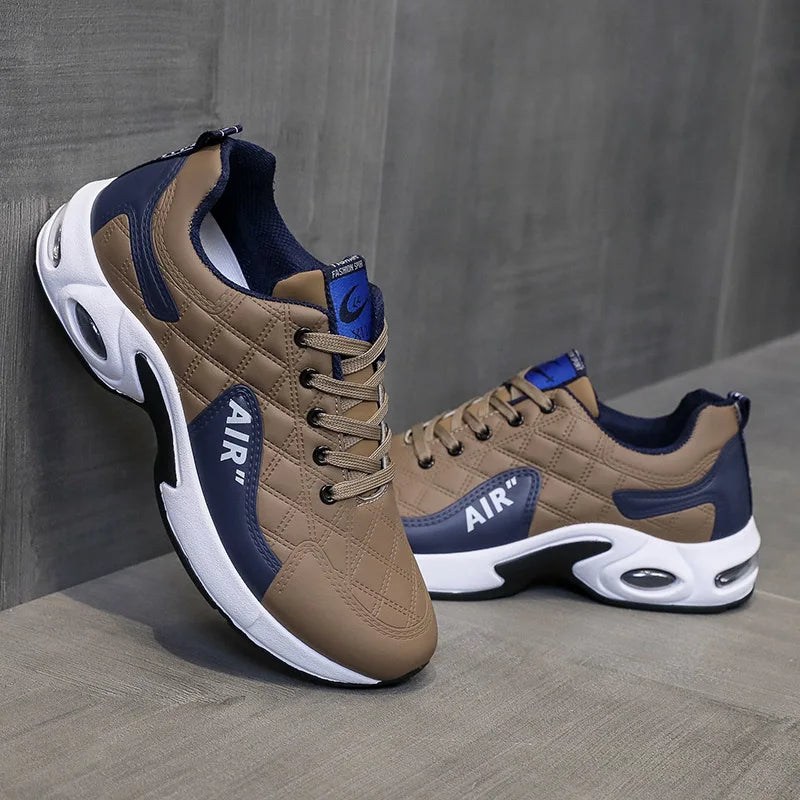 2024 New Men's Sneakers Lightweight Leather Casual Shoes Comfortable Running Shoes For Men Luxury Tenis Shoes Zapatillas Hombre