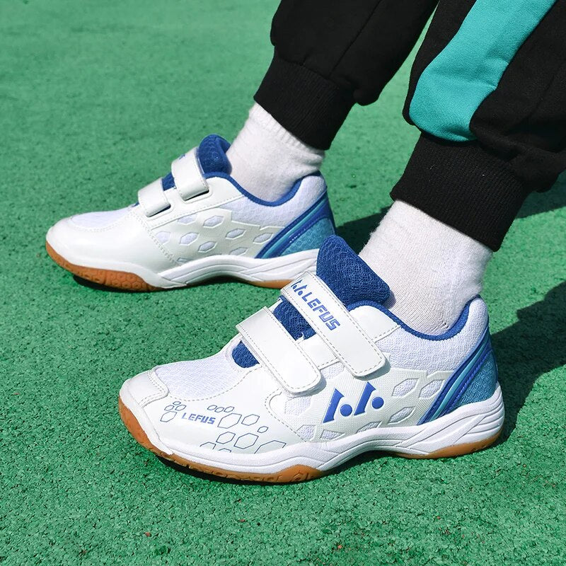 Kid's Badminton Shoes Boys Girls Volleyball Badminton Sneakers School Training Sport Shoes for Student Children Mesh Tennis Shoe