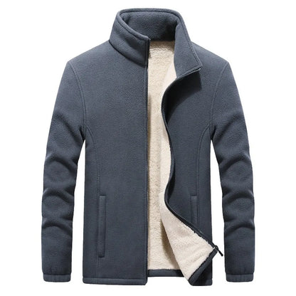 Mens Thick Fleece Jackets Men Outwear Sportswear Wool Liner Warm Jackets Coats Man Thermal Coat Men Winter Coat Plus Size L-4XL