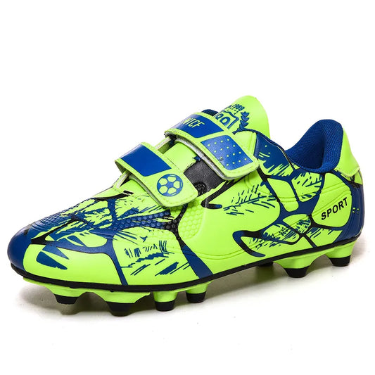 Hot Sale Fashion Children Football Shoes Soccer Cleats Kids Futsal Turf Sneakers Spike Boys Soccer Sneakers zapatos de fútbol