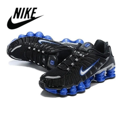 New Arrival Nike Air Max Shox TL 1308 Column Men's Black Gold comfortable Cushion Outdoor Sports Running Shoes Size 40-45