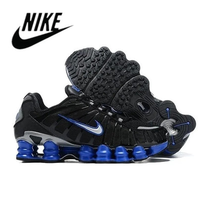 New Arrival Nike Air Max Shox TL 1308 Column Men's Black Gold comfortable Cushion Outdoor Sports Running Shoes Size 40-45