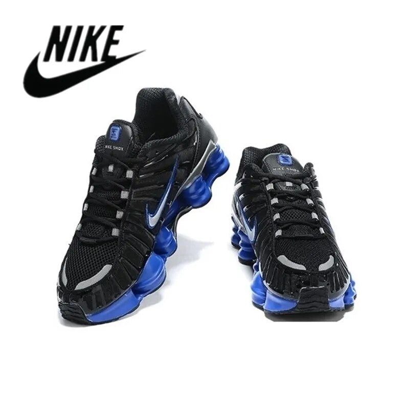 New Arrival Nike Air Max Shox TL 1308 Column Men's Black Gold comfortable Cushion Outdoor Sports Running Shoes Size 40-45