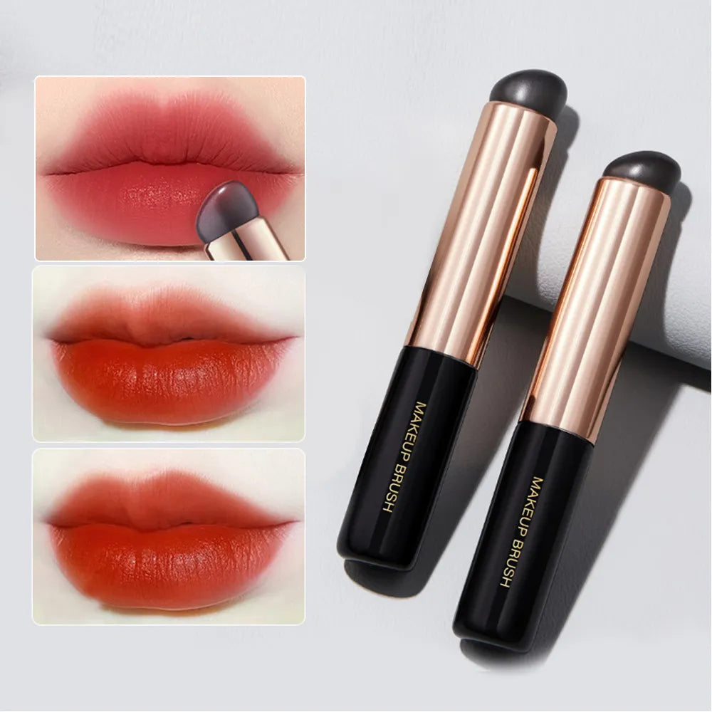 Silicone Lip Brush Angled Concealer Makeup Brush Tool Portable Round Head Like Fingertips Q Soft Lipstick Brush Concealer Brush