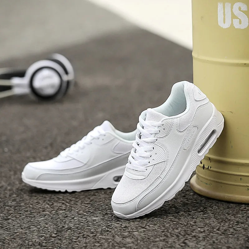 Fashion Men's Sneakers White Sports Shoes for Men Air Shoes Platform Black Couple Flats Sport Tenis Masculino Zapatillas Mujer